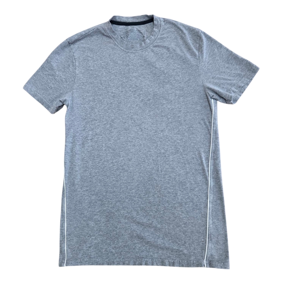 Tommy Hilfiger Basic Grey Cotton Spandex Blend Stretch Short Sleeve T Shirt